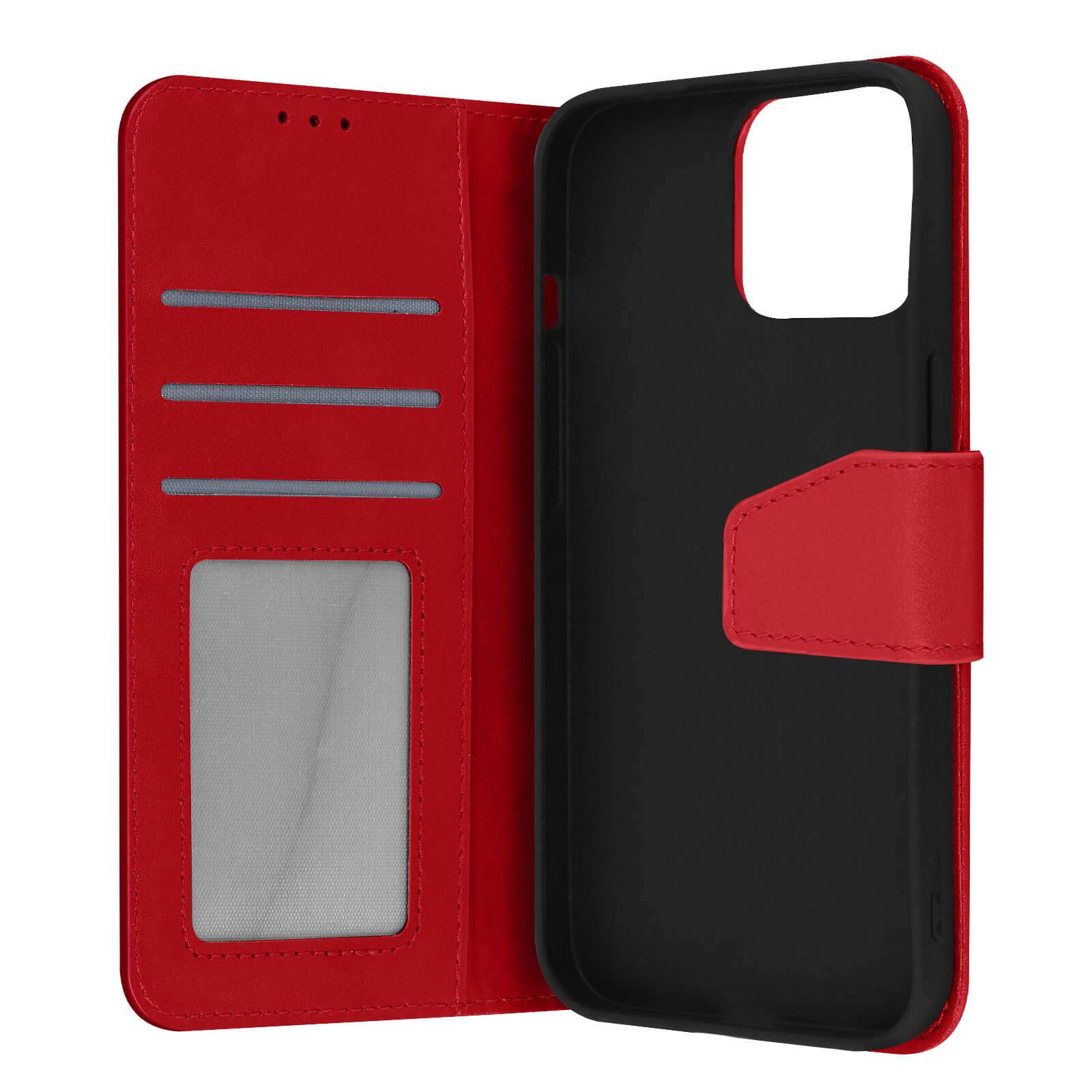 Housse pour iPhone 13 Pro Max Cuir premium Porte-carte Fonction support Vidéo-0
