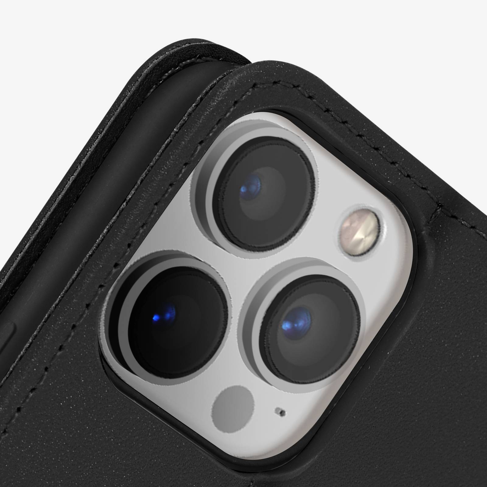 Étui Portefeuille pour iPhone 13 Pro en Cuir Premium avec Fonction Stand-3