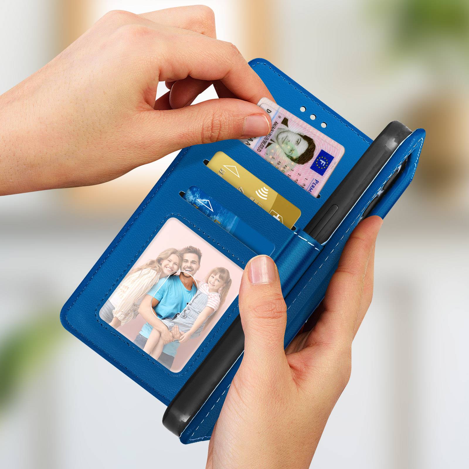 Étui pour iPhone 13 Pro Max Collection Vito Fonction Support et Porte-Cartes-2