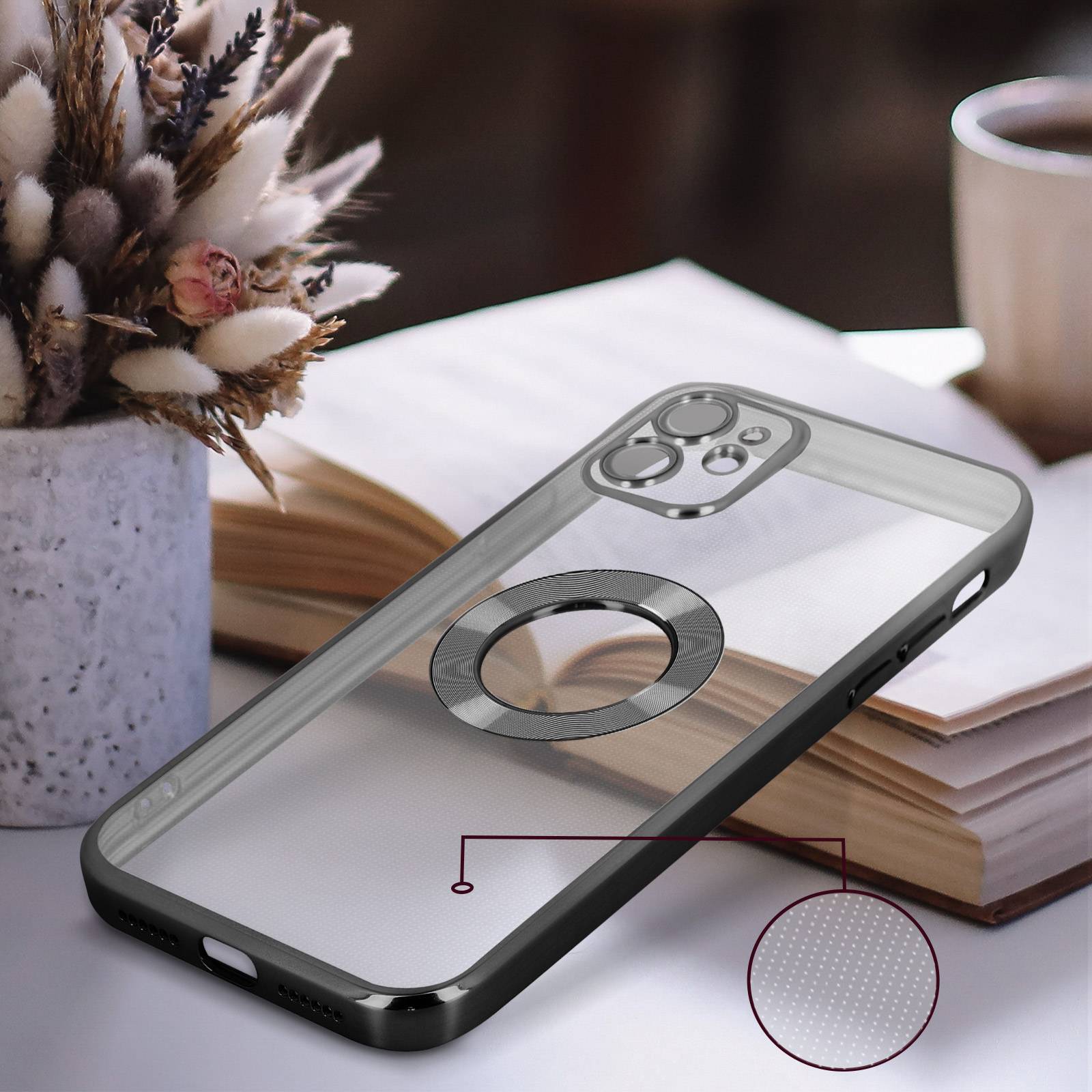 Coque iPhone 11 Silicone Bloc Caméra Couvert Chromé-4