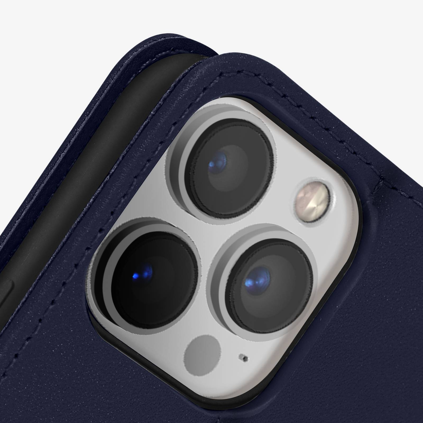 Housse pour iPhone 13 Pro Cuir premium Porte-carte Fonction support Vidéo-3