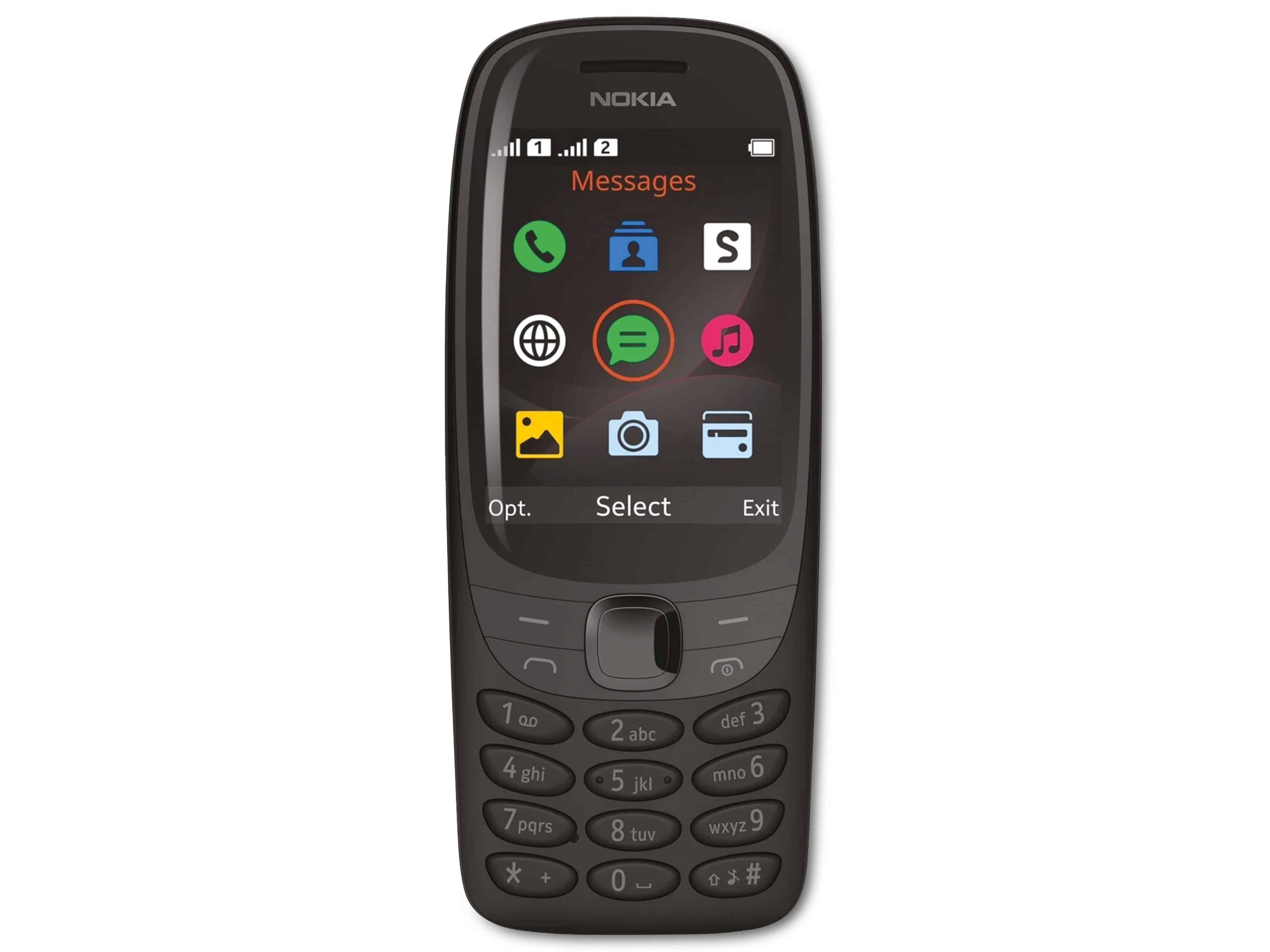 Image du symbole pour Nokia 6310 Téléphone portable double SIM noir