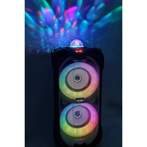 Enceinte lumineuse Bluetooth KARAOKE 400W DuoSOUND-1