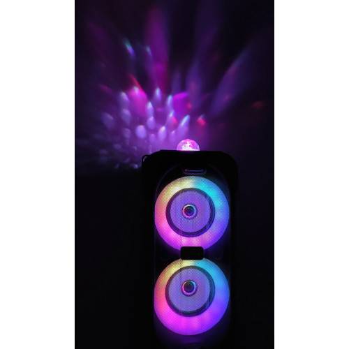 Enceinte lumineuse Bluetooth KARAOKE 400W DuoSOUND-3