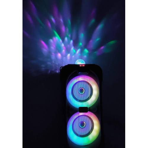 Enceinte lumineuse Bluetooth KARAOKE 400W DuoSOUND-4