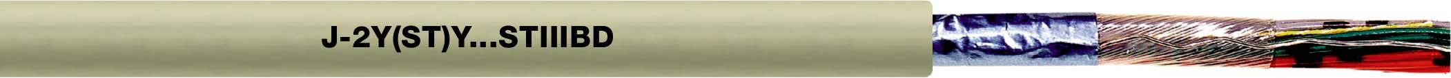 LAPP 34171-500 Câble téléphone J-2Y(ST)Y...ST III BD 2 x 2 x 0.6 mm + 0 2 x 0.6 mm gris galet 500 m-0