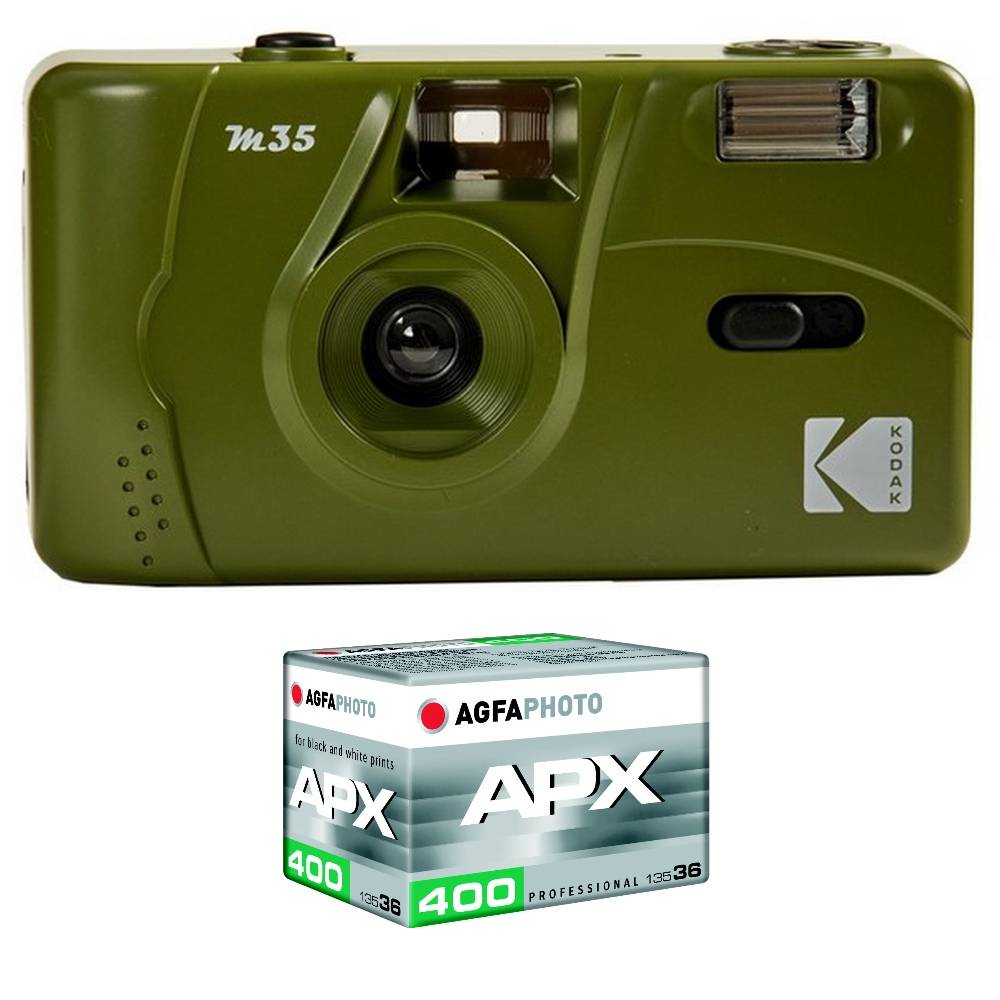 KODAK M35 - Appareil Photo Rechargeable 35mm, Objectif Grand Angle Fixe, Viseur optique , Flash Intégré, Pile AAA-0
