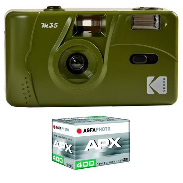 KODAK M35 - Appareil Photo Rechargeable 35mm, Objectif Grand Angle Fixe, Viseur optique , Flash Intégré, Pile AAA