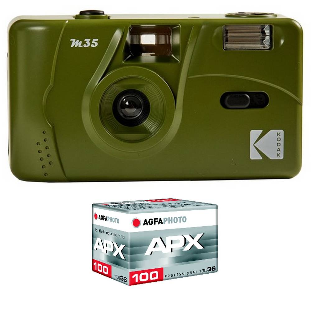 KODAK M35 - Appareil Photo Rechargeable 35mm, Objectif Grand Angle Fixe, Viseur optique , Flash Intégré, Pile AAA-0