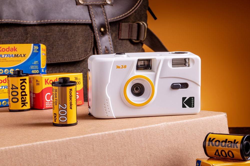 KODAK - Appareil Photo Rechargeable KODAK M38-35mm, Objectif Haute Qualité, Flash Intégré, Pile AA-4