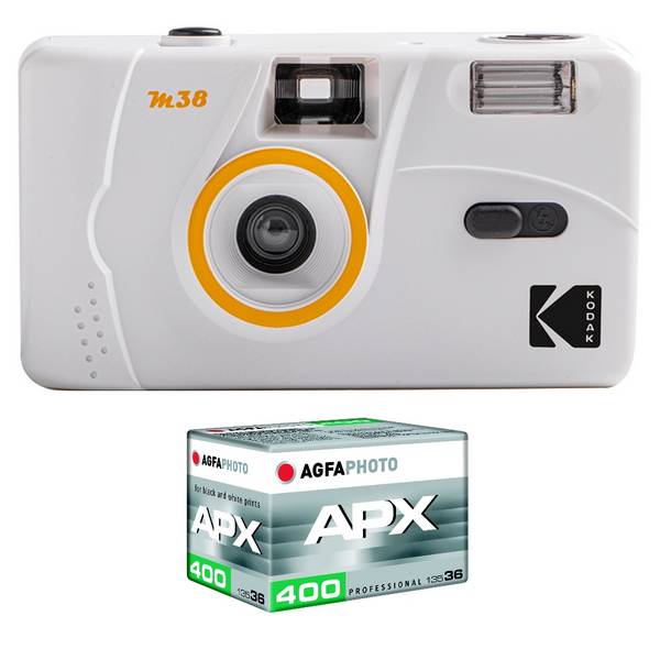 KODAK - Appareil Photo Rechargeable KODAK M38-35mm, Objectif Haute Qualité, Flash Intégré, Pile AA