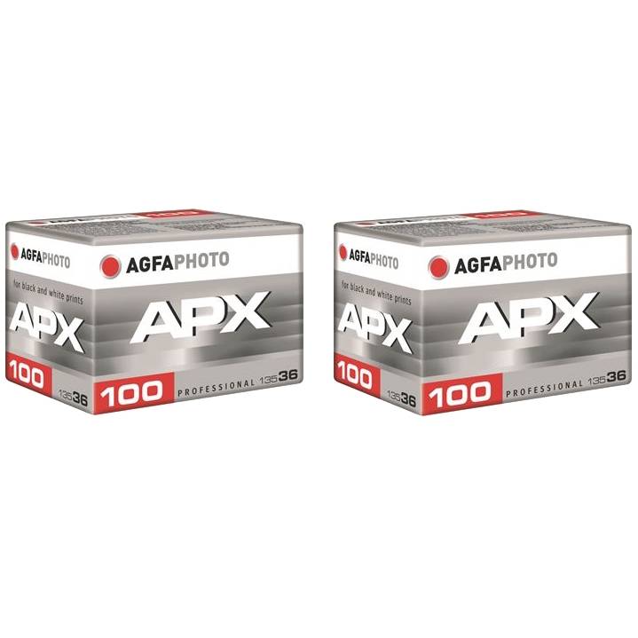 Pack 2 x Pellicule AGFAPHOTO APX100 Professionnel 135-36 B&W-0
