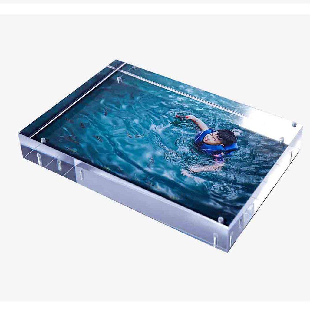 KODAK Crystal Photo Frame Kit - Cadre Transparent, Format A6 (10x15cm), 5 Feuilles de Papiers Photos et une Feuille Mag-2