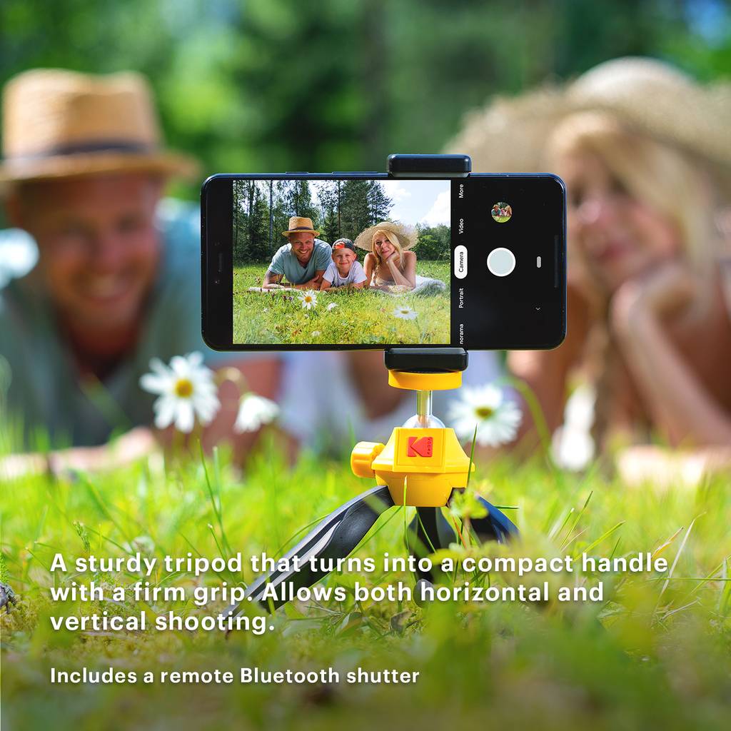 KODAK Smartphone Tripod - Vlogging Trépied/poignée pour smartphones et caméras avec système de fixation à vis ¼ (Vloggi-1