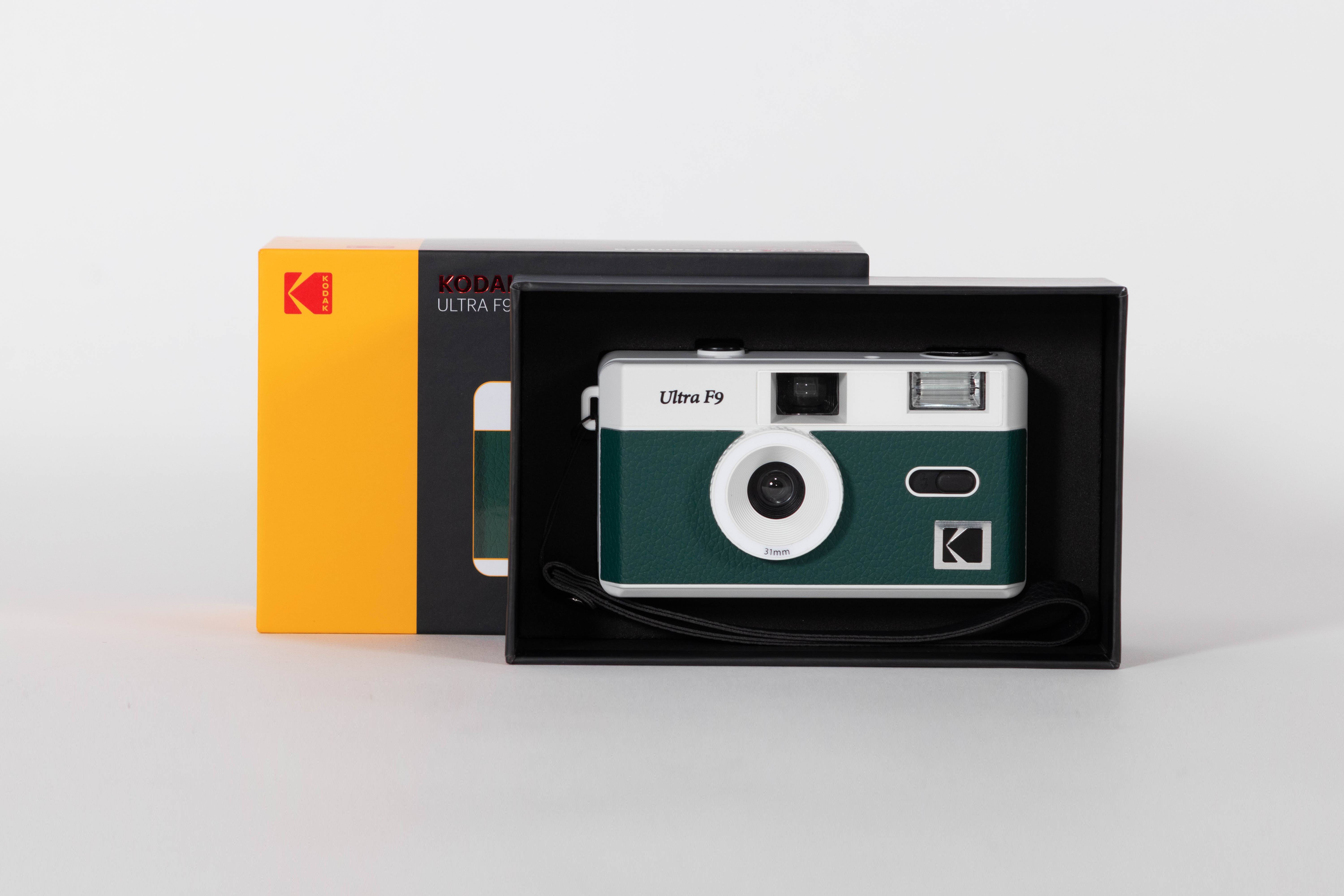KODAK F9 Argentique - Appareil Photo Kodak Rechargeable 35mm Vert, Objectif Grand Angle Fixe, Viseur optique , Flash In-4
