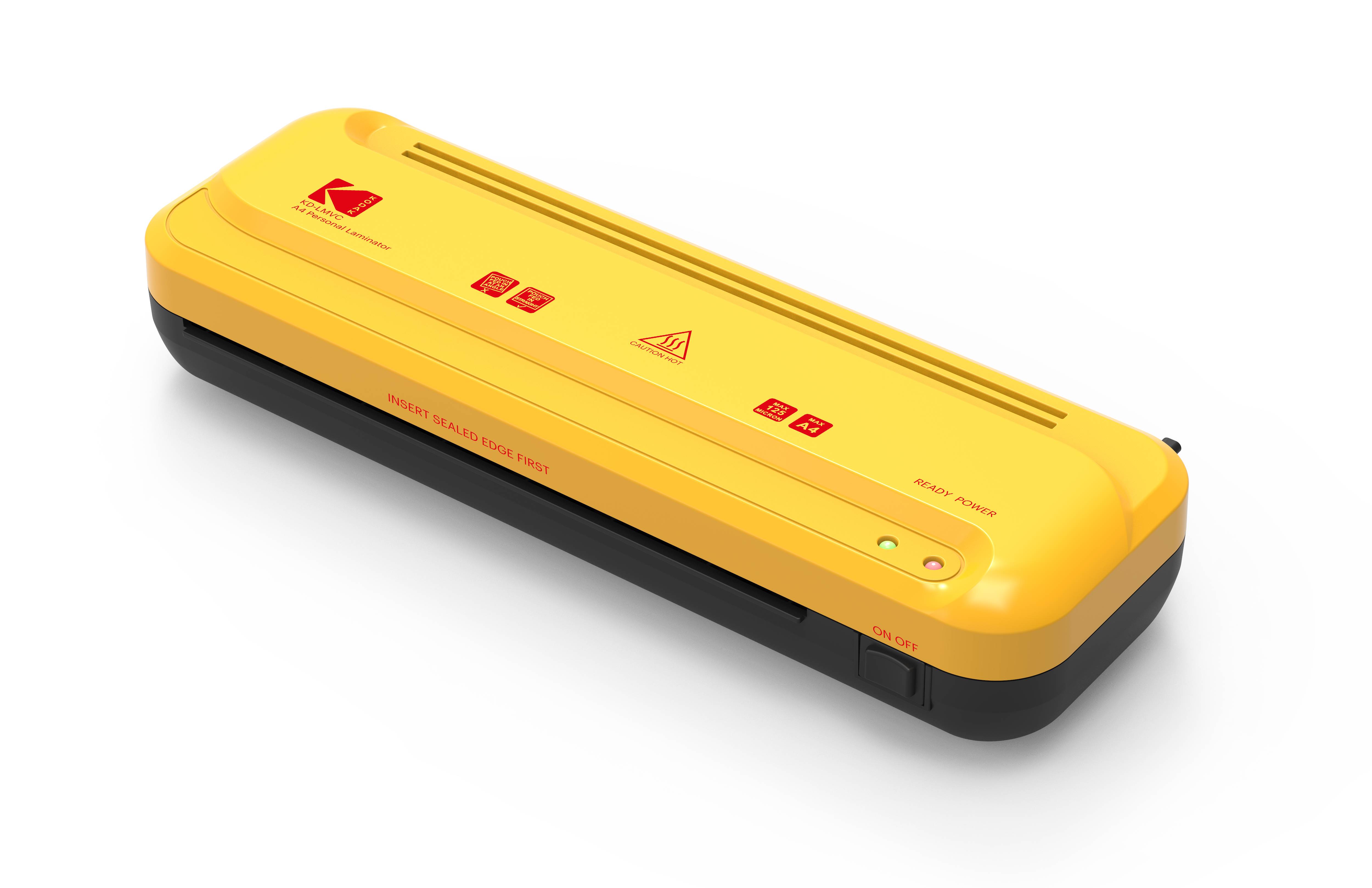 KODAK Laminator KD-LMVC - Plastifieuse A4, 2 rouleaux, Vitesse de plastification : 25cm/min, Temps de préchauffage : 4--0