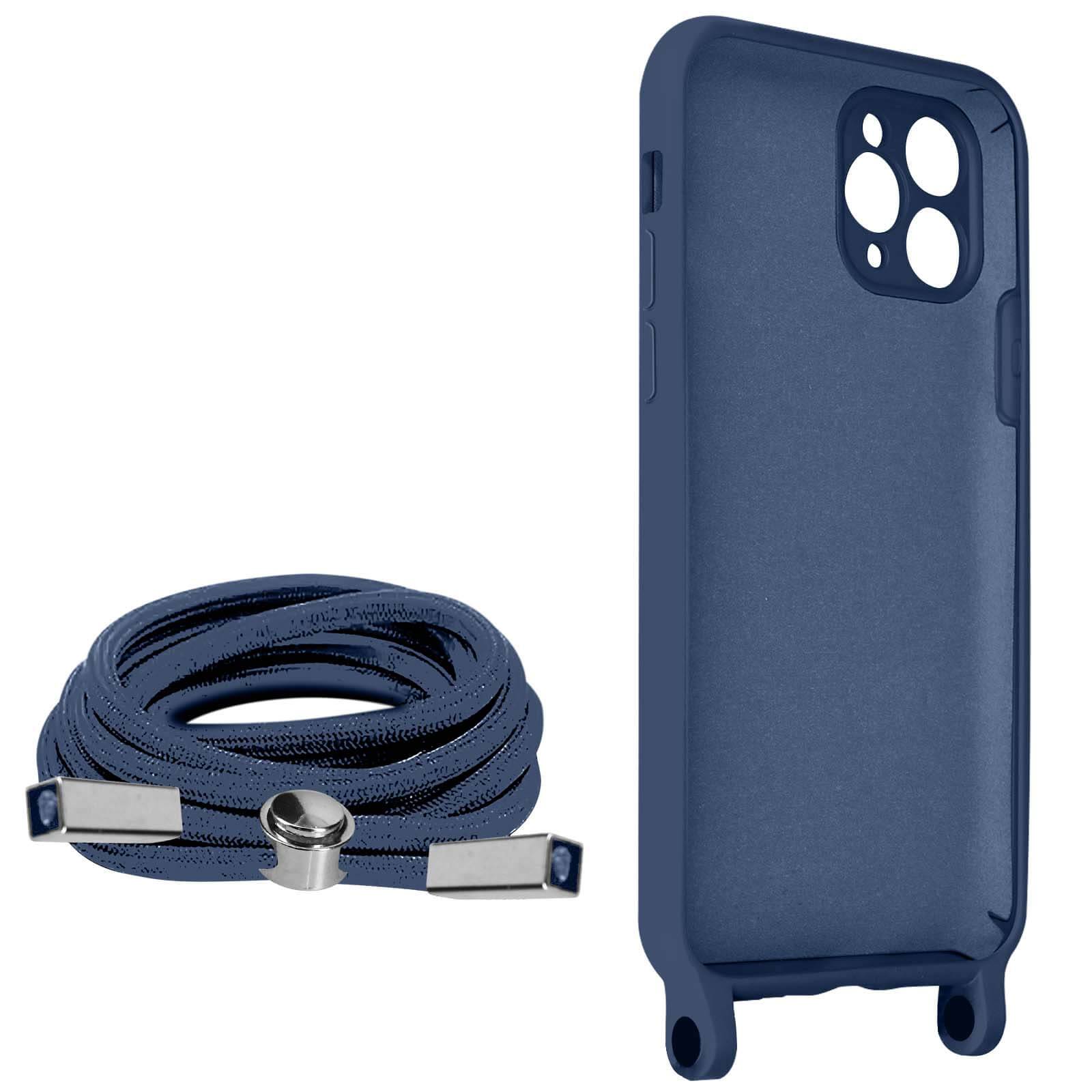 Coque Cordon pour iPhone 11 Pro Semi-rigide Lanière Tour du Cou 80cm-1
