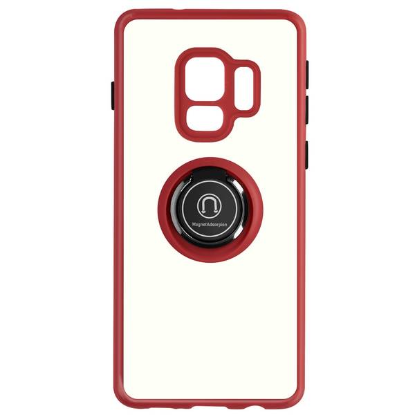 Coque pour Samsung Galaxy S9 Bi-matière Bague Métallique Support Vidéo