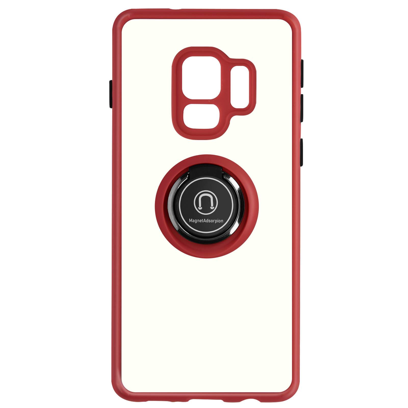 Coque pour Samsung Galaxy S9 Bi-matière Bague Métallique Support Vidéo-0