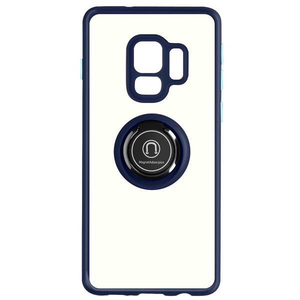 Coque pour Samsung Galaxy S9 Bi-matière Bague Métallique Support Vidéo