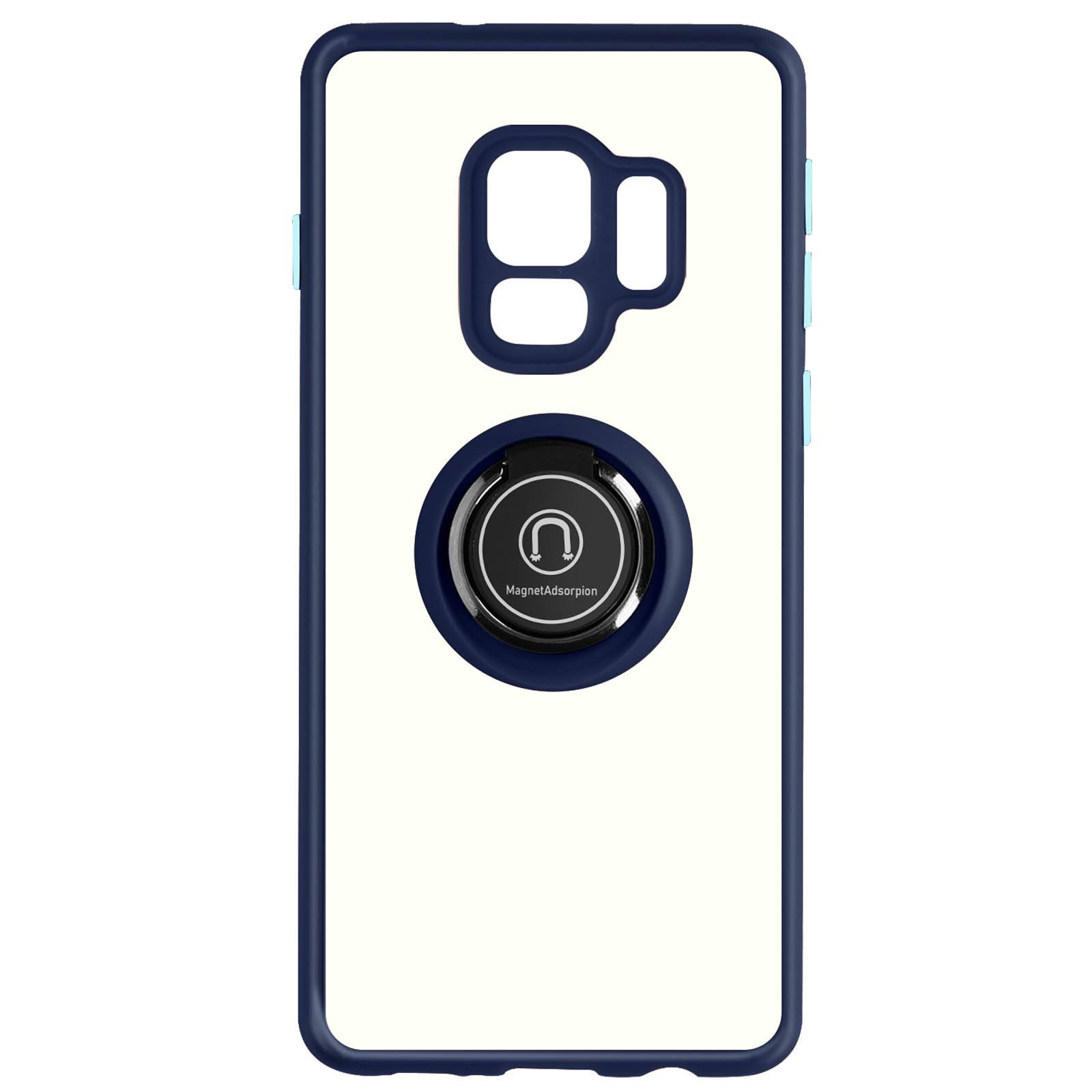 Coque pour Samsung Galaxy S9 Bi-matière Bague Métallique Support Vidéo-0