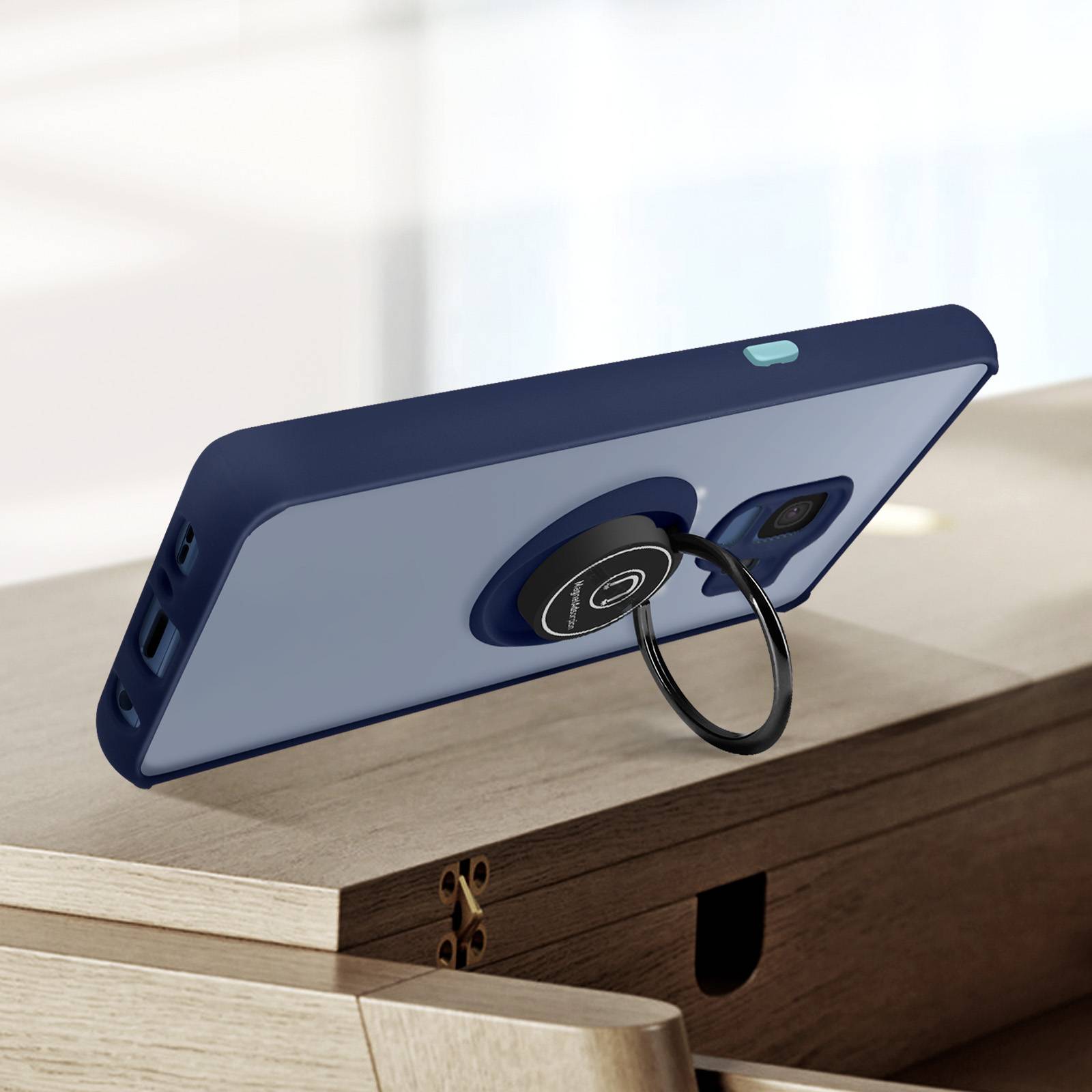 Coque pour Samsung Galaxy S9 Bi-matière Bague Métallique Support Vidéo-4