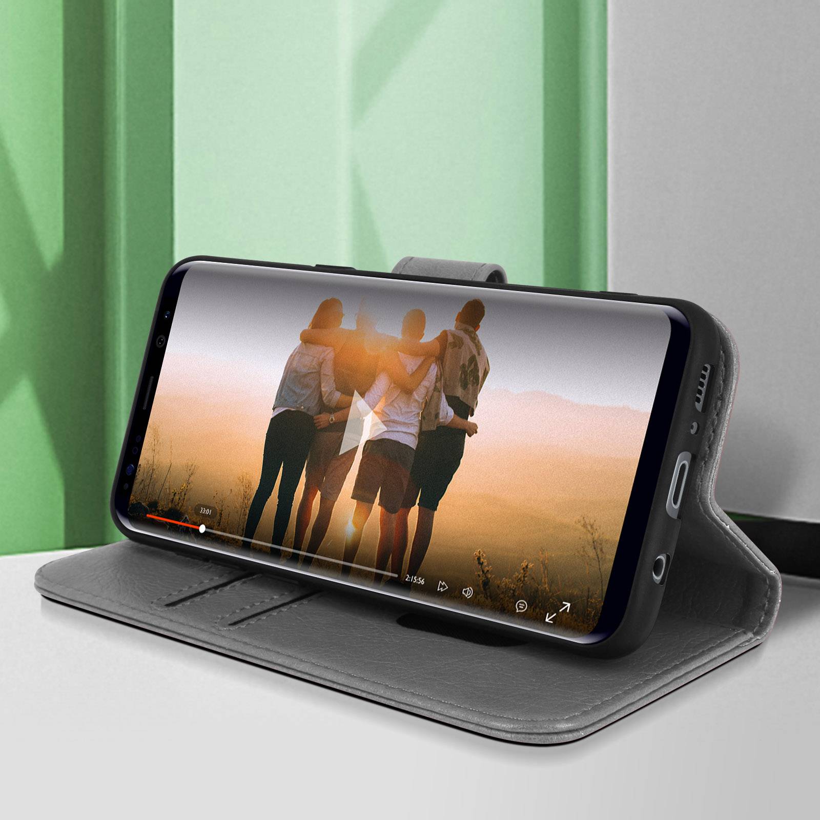 Housse pour Samsung Galaxy S8 Clapet Portefeuille Fonction Support Vidéo-2