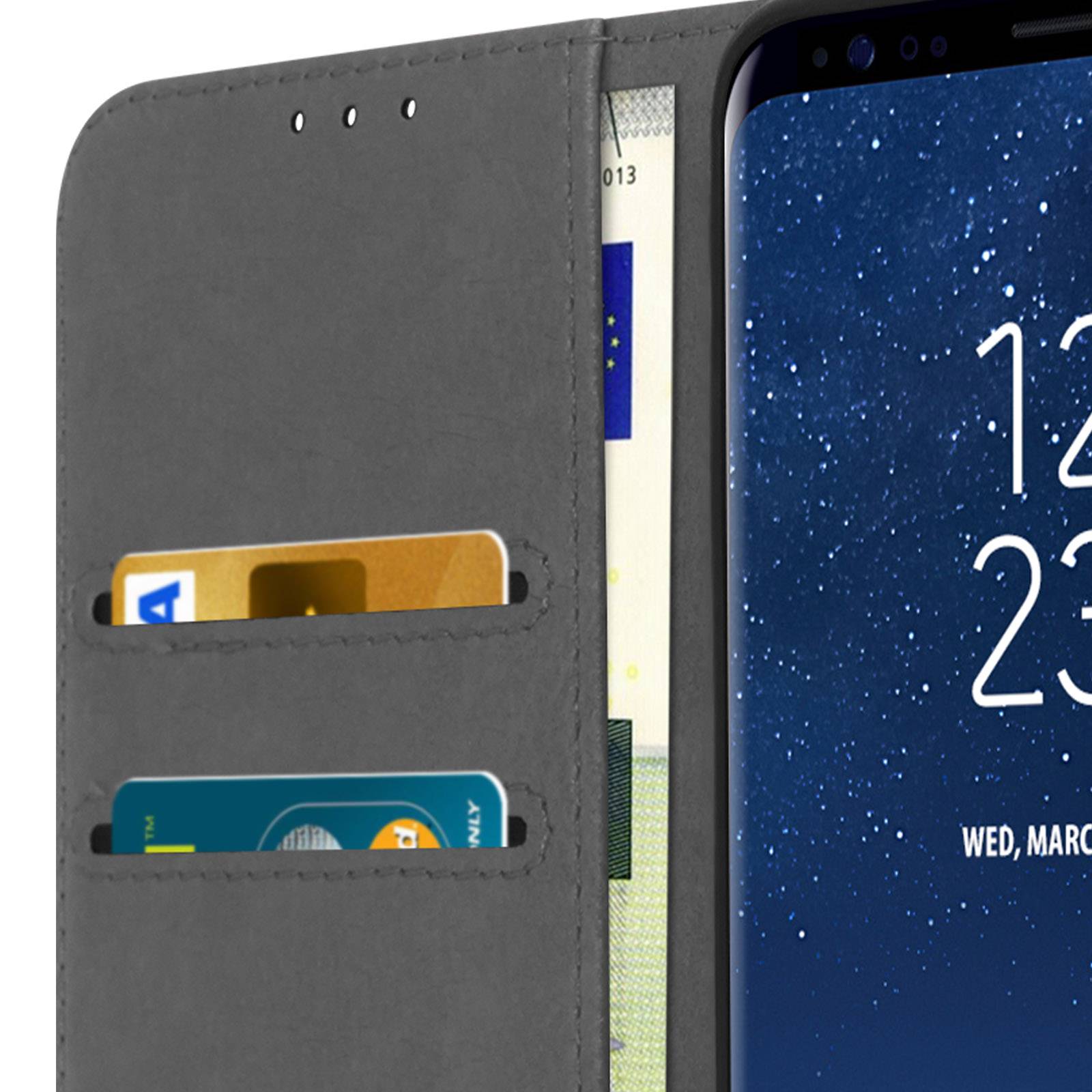 Housse pour Samsung Galaxy S8 Clapet Portefeuille Fonction Support Vidéo-3