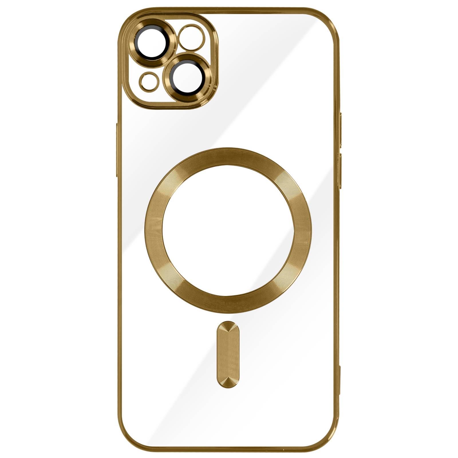 Coque MagSafe pour iPhone 13 avec Contour Chromé Ultra Élégant-0