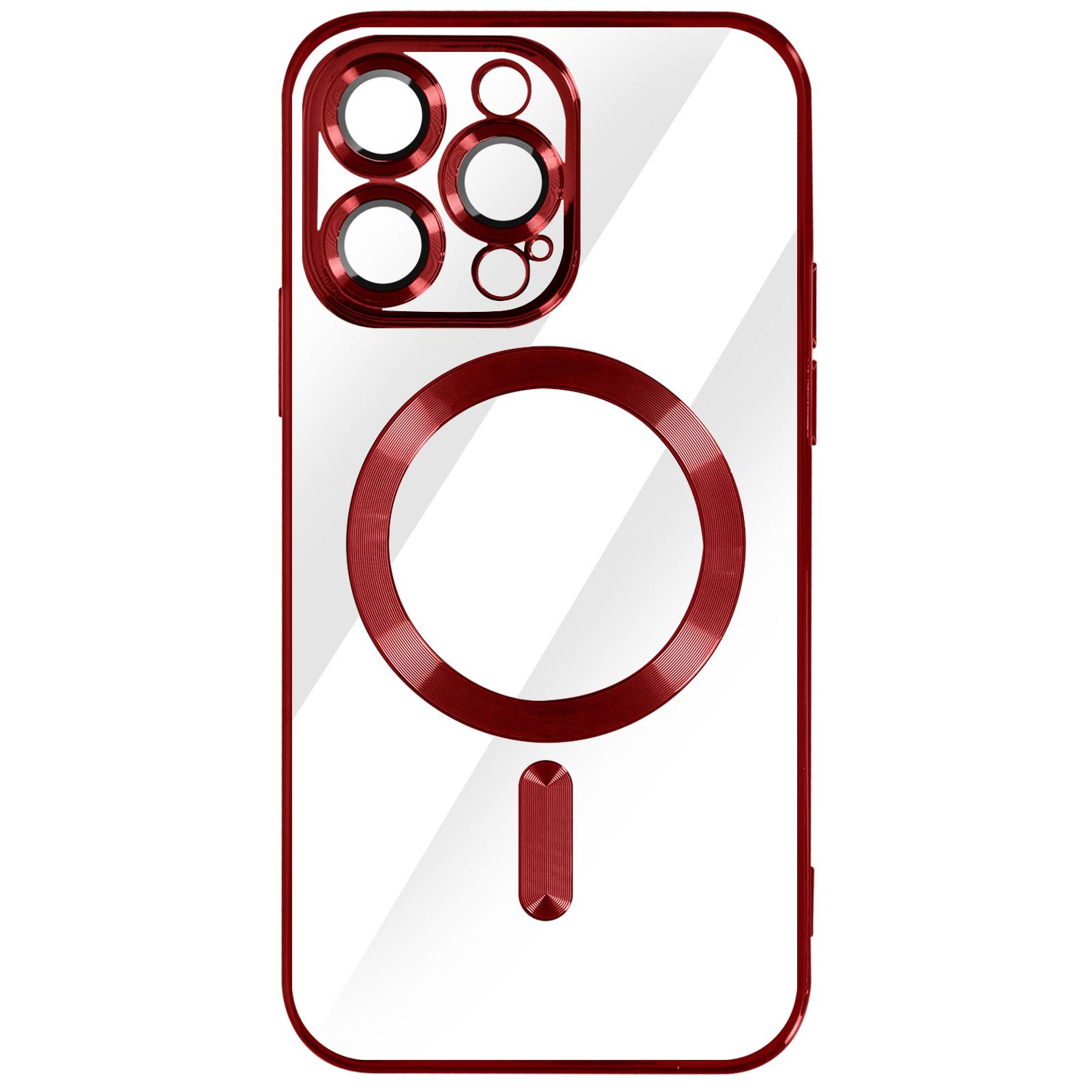 Coque MagSafe pour iPhone 14 Pro Max Silicone Protection Caméra Chromé-0