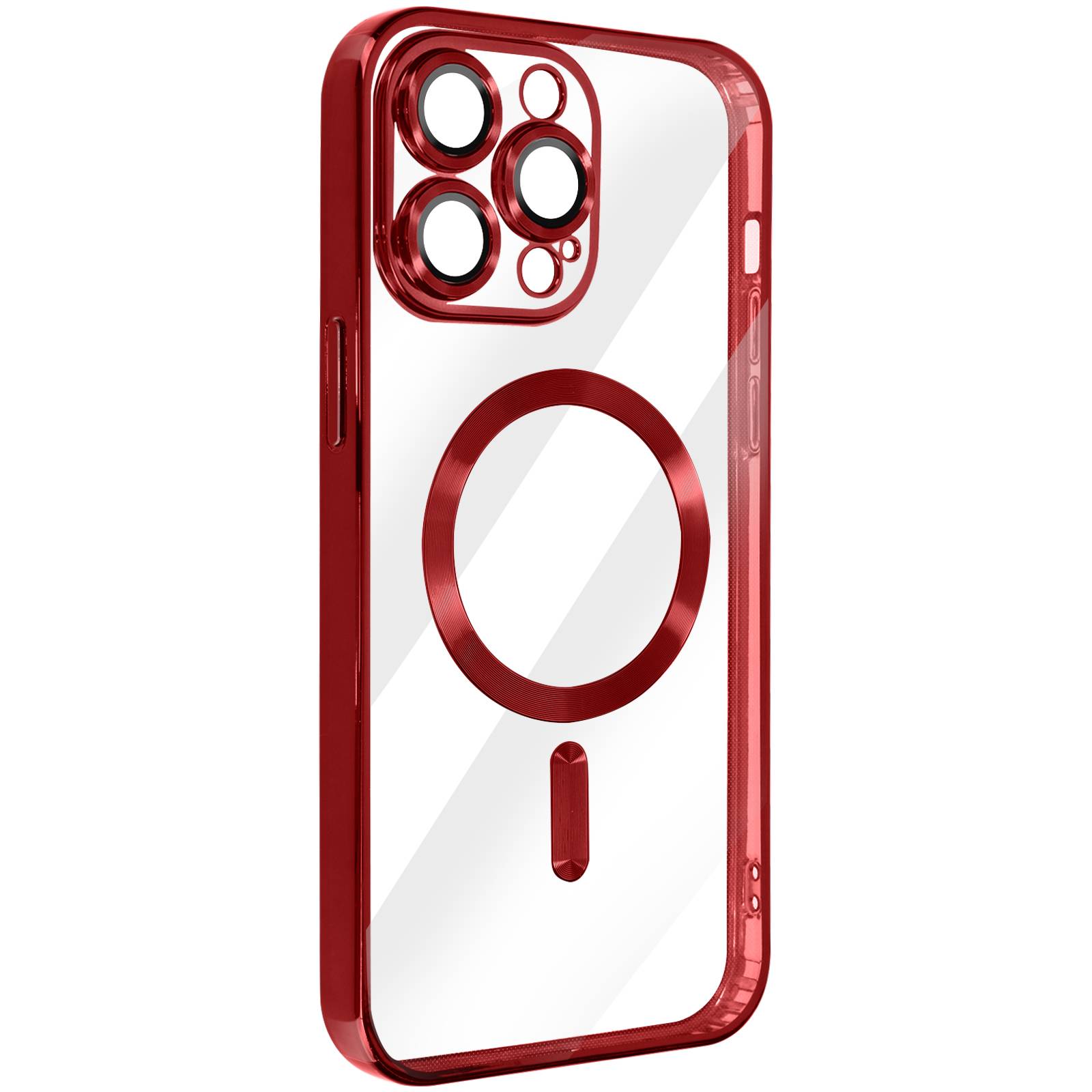 Coque MagSafe pour iPhone 14 Pro Max Silicone Protection Caméra Chromé-1