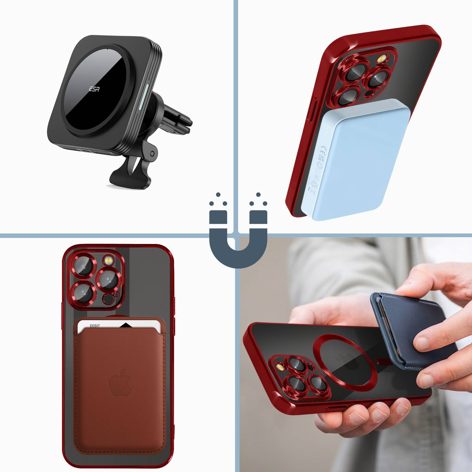 Coque MagSafe pour iPhone 14 Pro Max Silicone Protection Caméra Chromé-3
