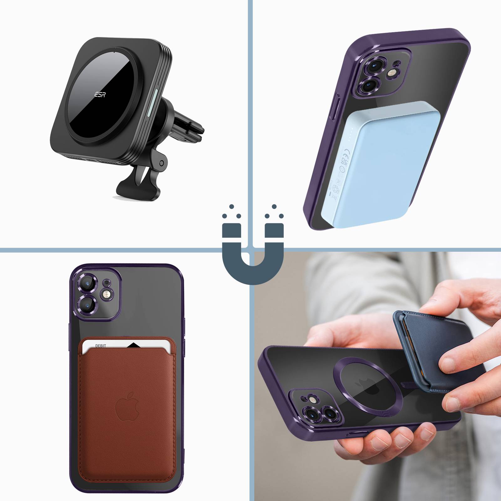 Coque MagSafe pour iPhone 12 Silicone Protection Caméra Contour Chromé-3