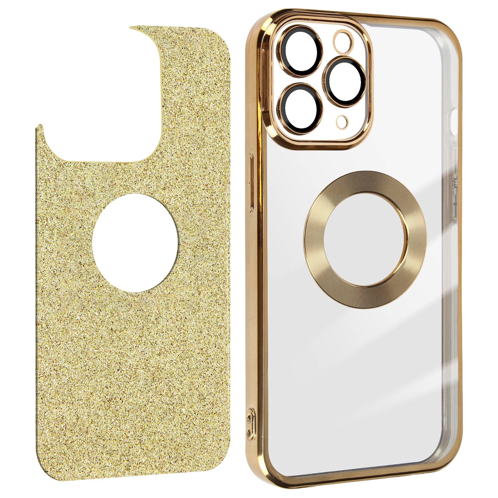 Coque pour iPhone 11 Pro Max Paillette Amovible Série Protecam Spark-1
