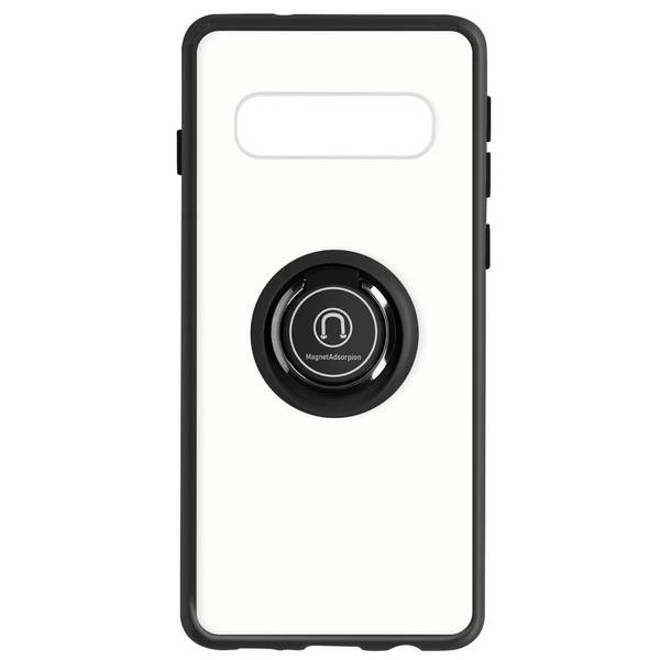 Coque pour Samsung Galaxy S10 Bi-matière Bague Métallique Support Vidéo