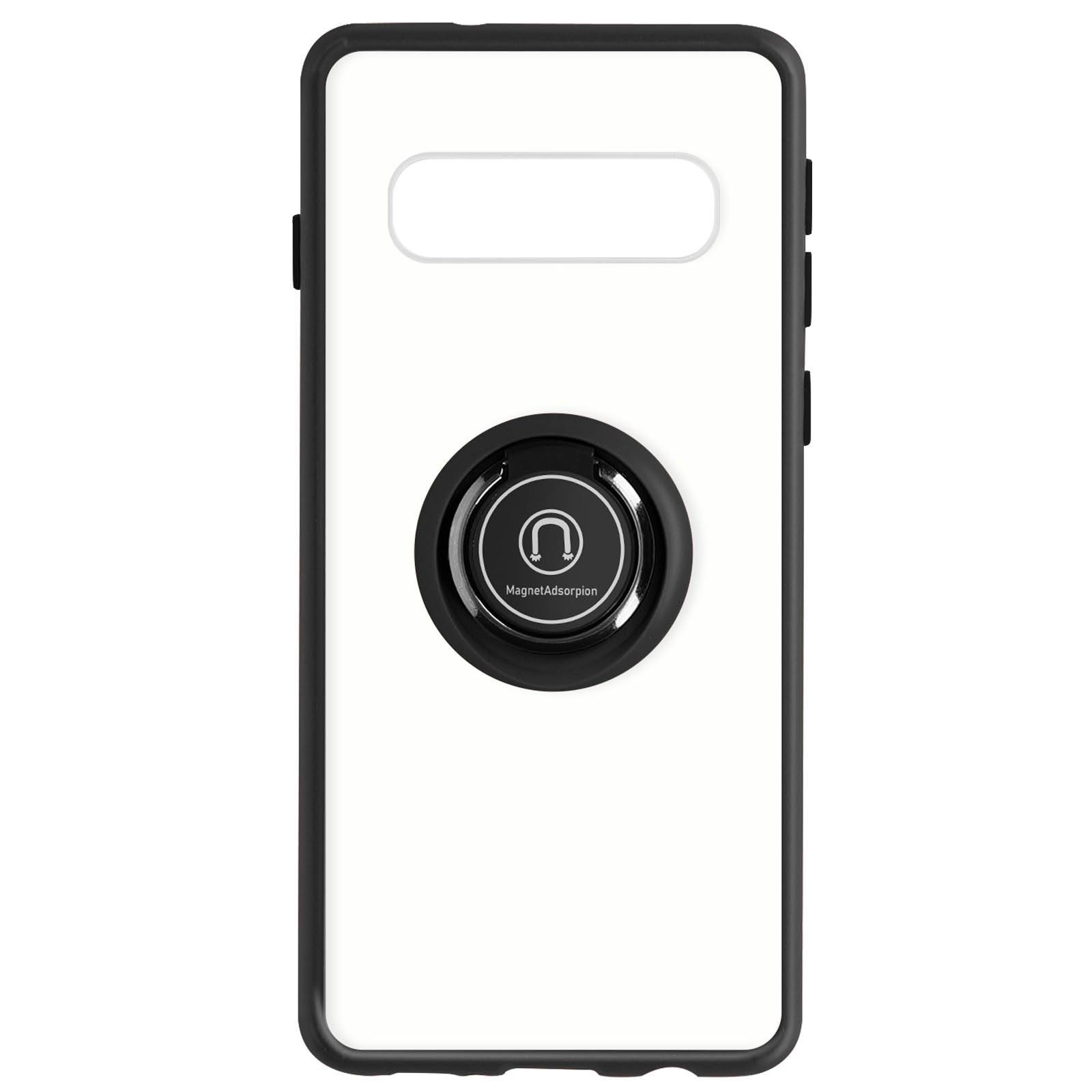 Coque pour Samsung Galaxy S10 Bi-matière Bague Métallique Support Vidéo-0