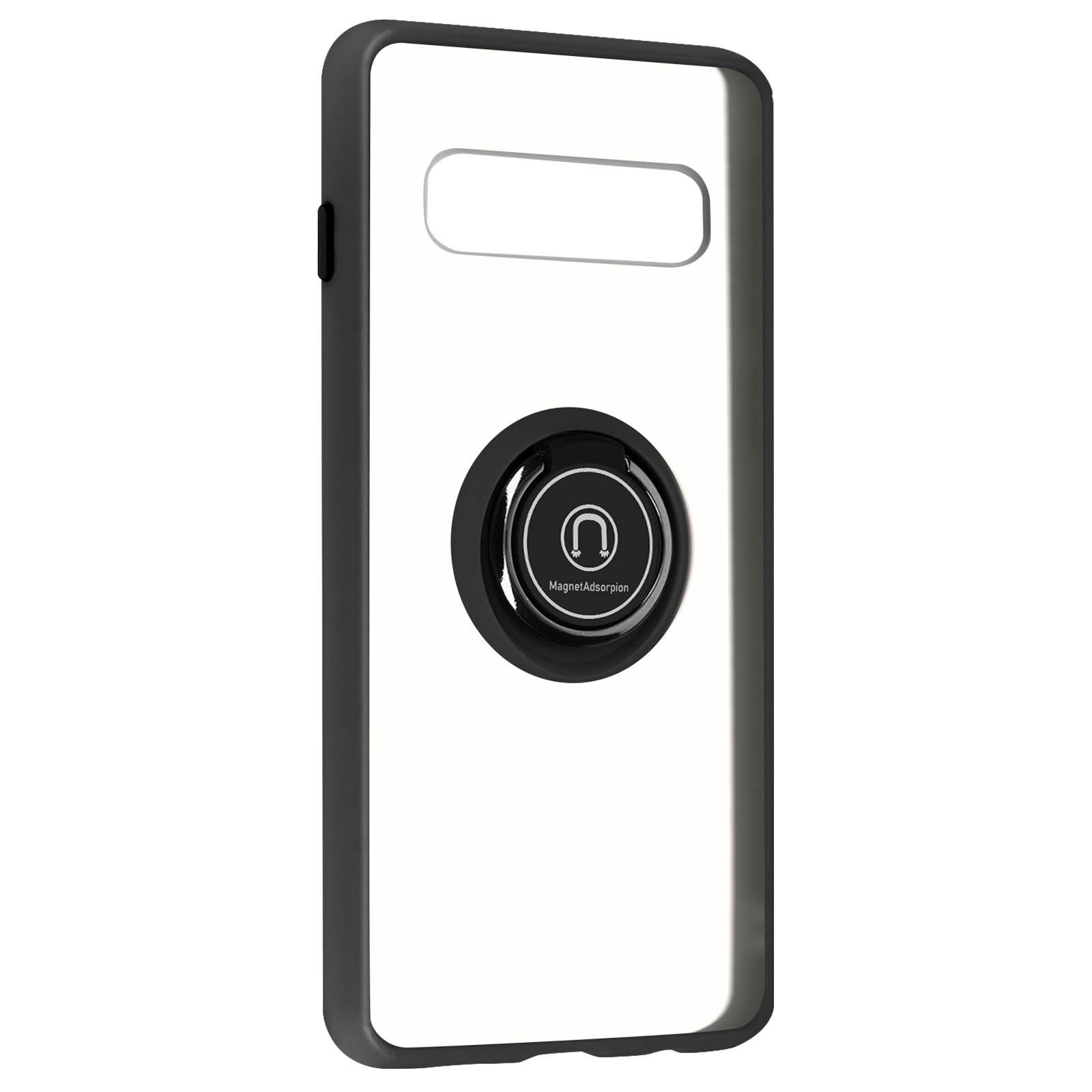 Coque pour Samsung Galaxy S10 Bi-matière Bague Métallique Support Vidéo-1