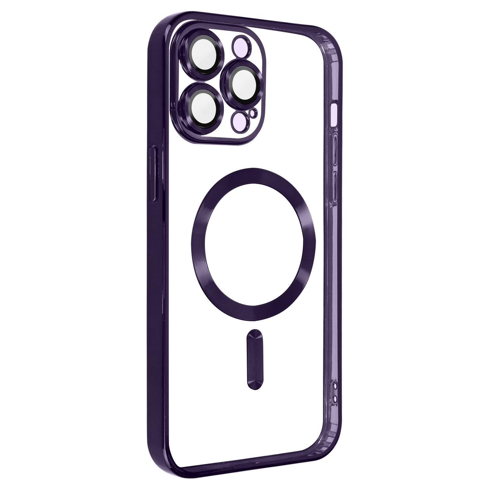 Coque MagSafe pour iPhone 13 Pro Max avec Contour Chromé Ultra Élégant-1
