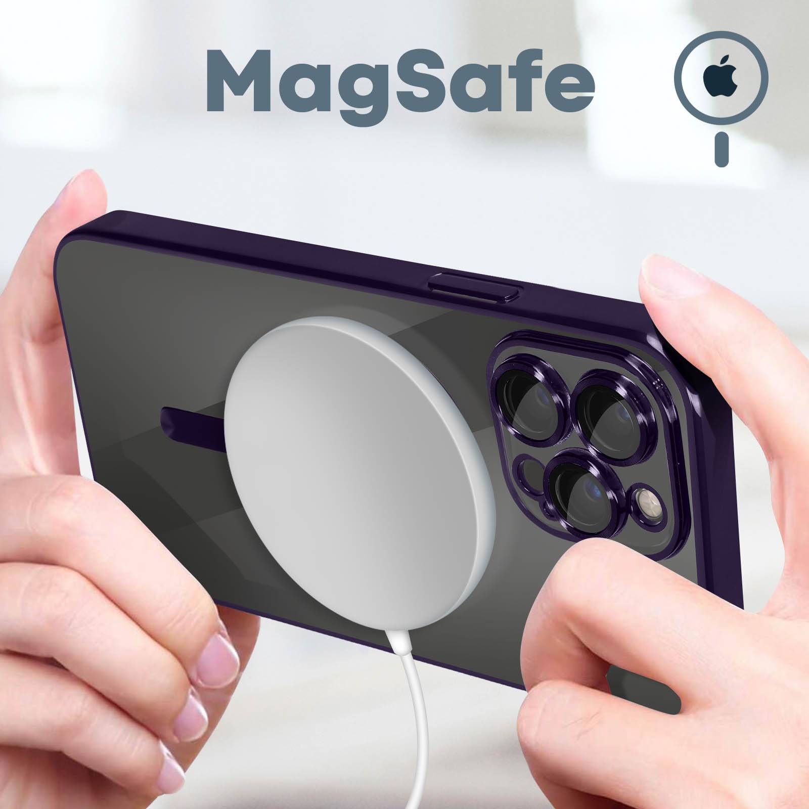 Coque MagSafe pour iPhone 13 Pro Max avec Contour Chromé Ultra Élégant-2