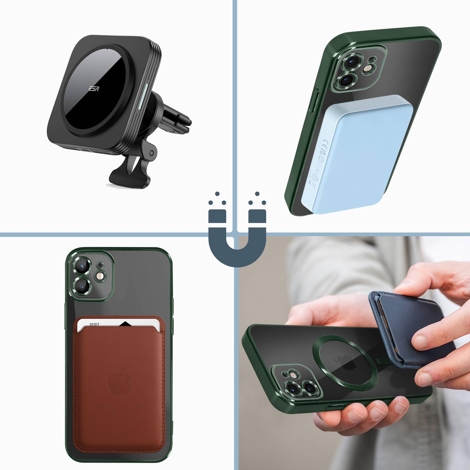 Coque MagSafe pour iPhone 12 Silicone Protection Caméra Contour Chromé-3