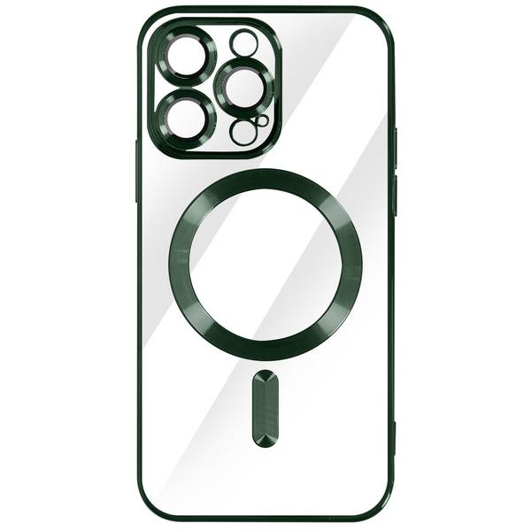 Coque MagSafe pour iPhone 14 Pro Max Silicone Protection Caméra Chromé