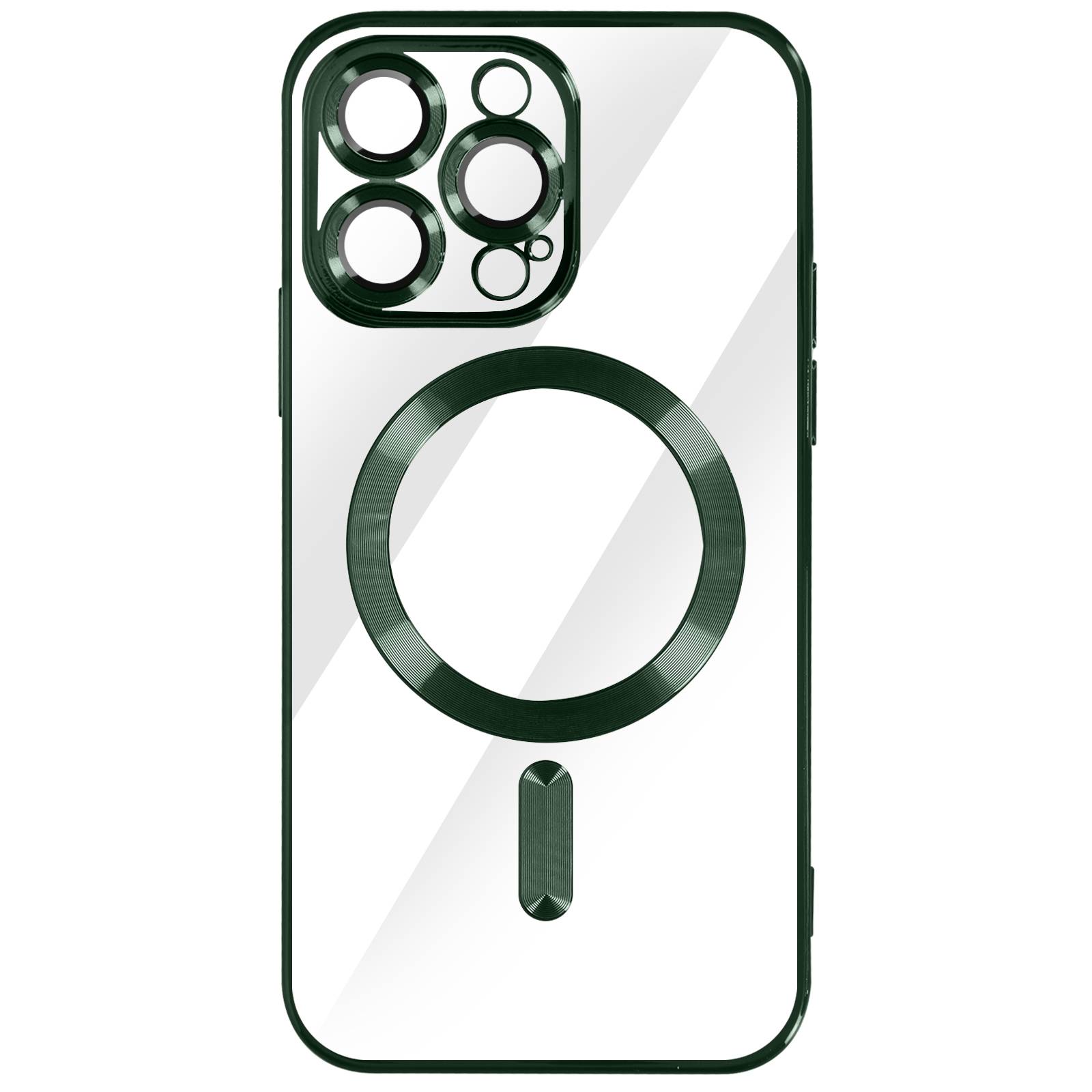 Coque MagSafe pour iPhone 14 Pro Max Silicone Protection Caméra Chromé-0