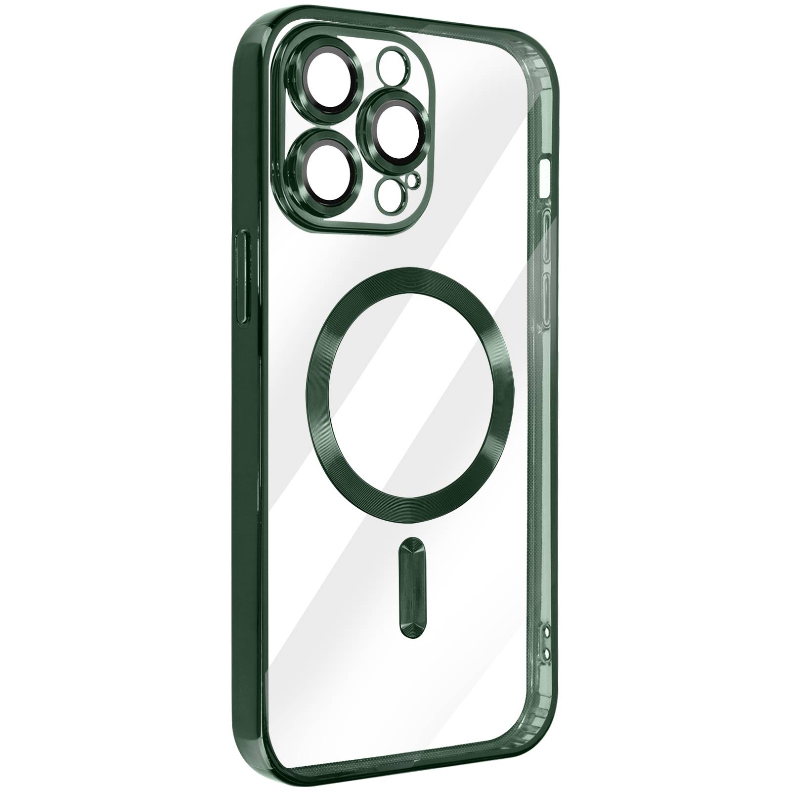 Coque MagSafe pour iPhone 14 Pro Max Silicone Protection Caméra Chromé-1