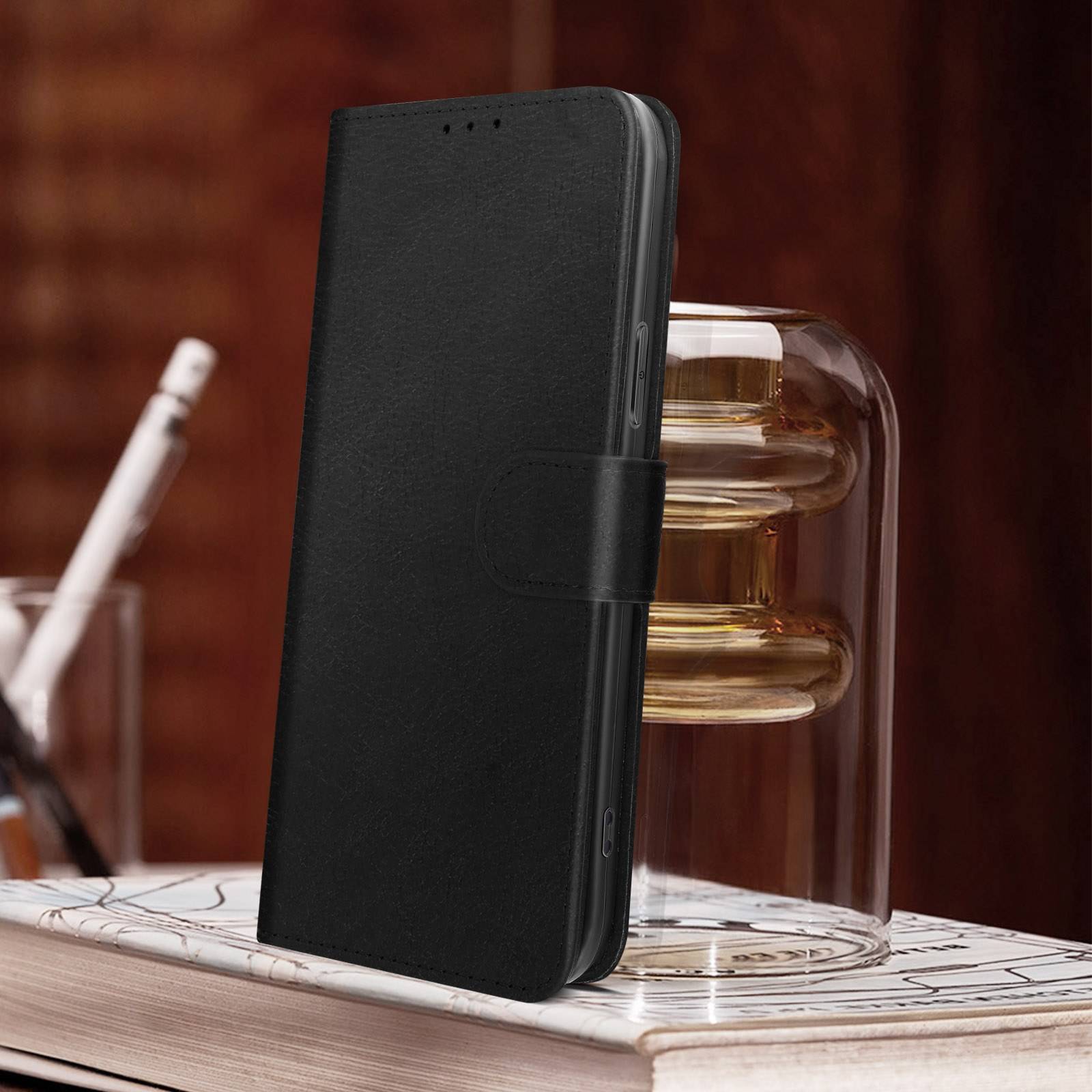 Housse pour iPhone 14 Pro Max Clapet Portefeuille Fonction Support Vidéo-3