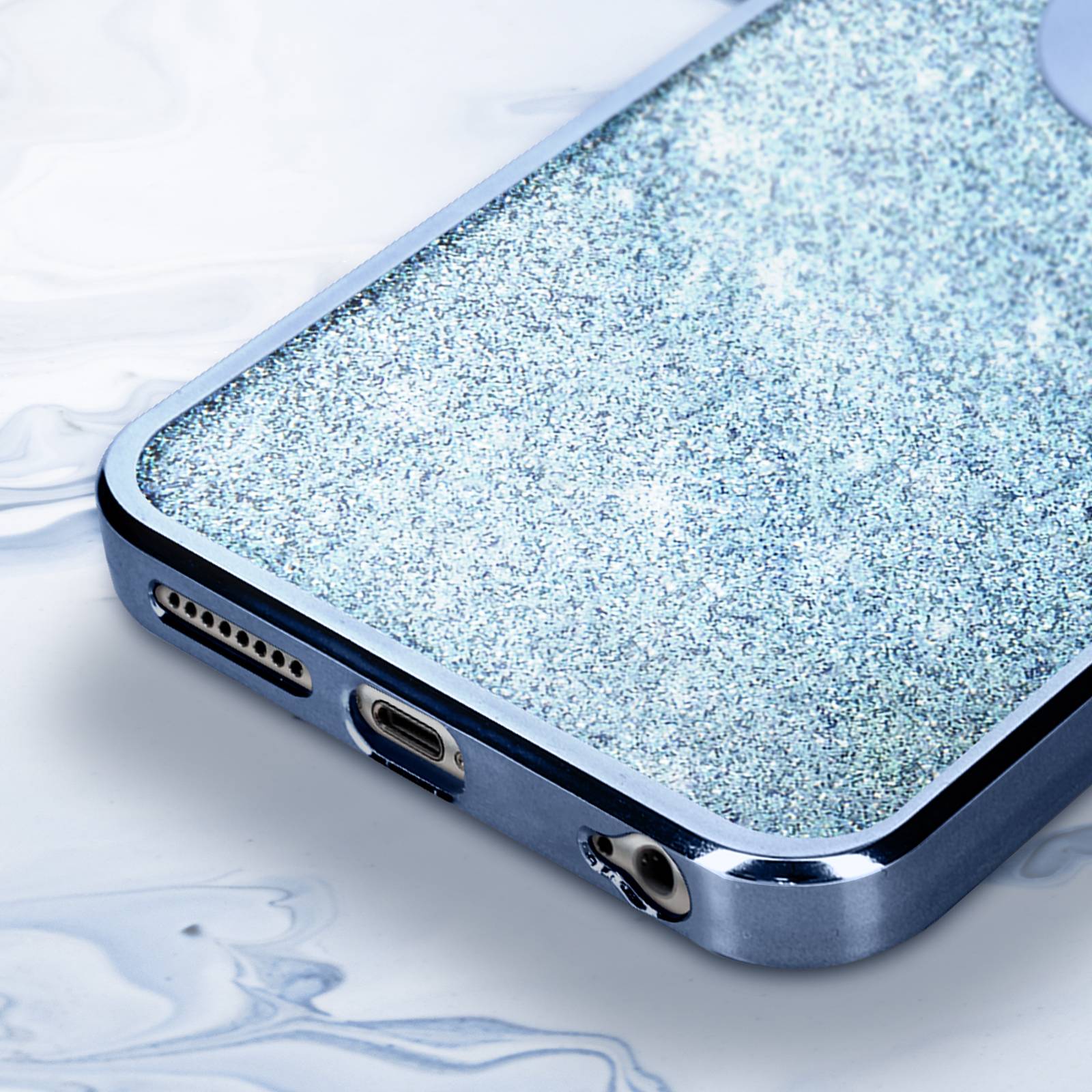 Coque pour iPhone 6 Plus et 6s Plus Paillette Amovible Série Protecam Spark-3