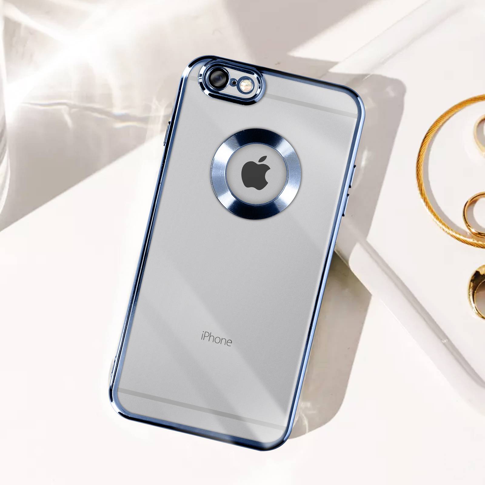 Coque pour iPhone 6 Plus et 6s Plus Paillette Amovible Série Protecam Spark-4
