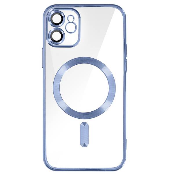 Coque MagSafe pour iPhone 11 Silicone Protection Caméra Contour Chromé