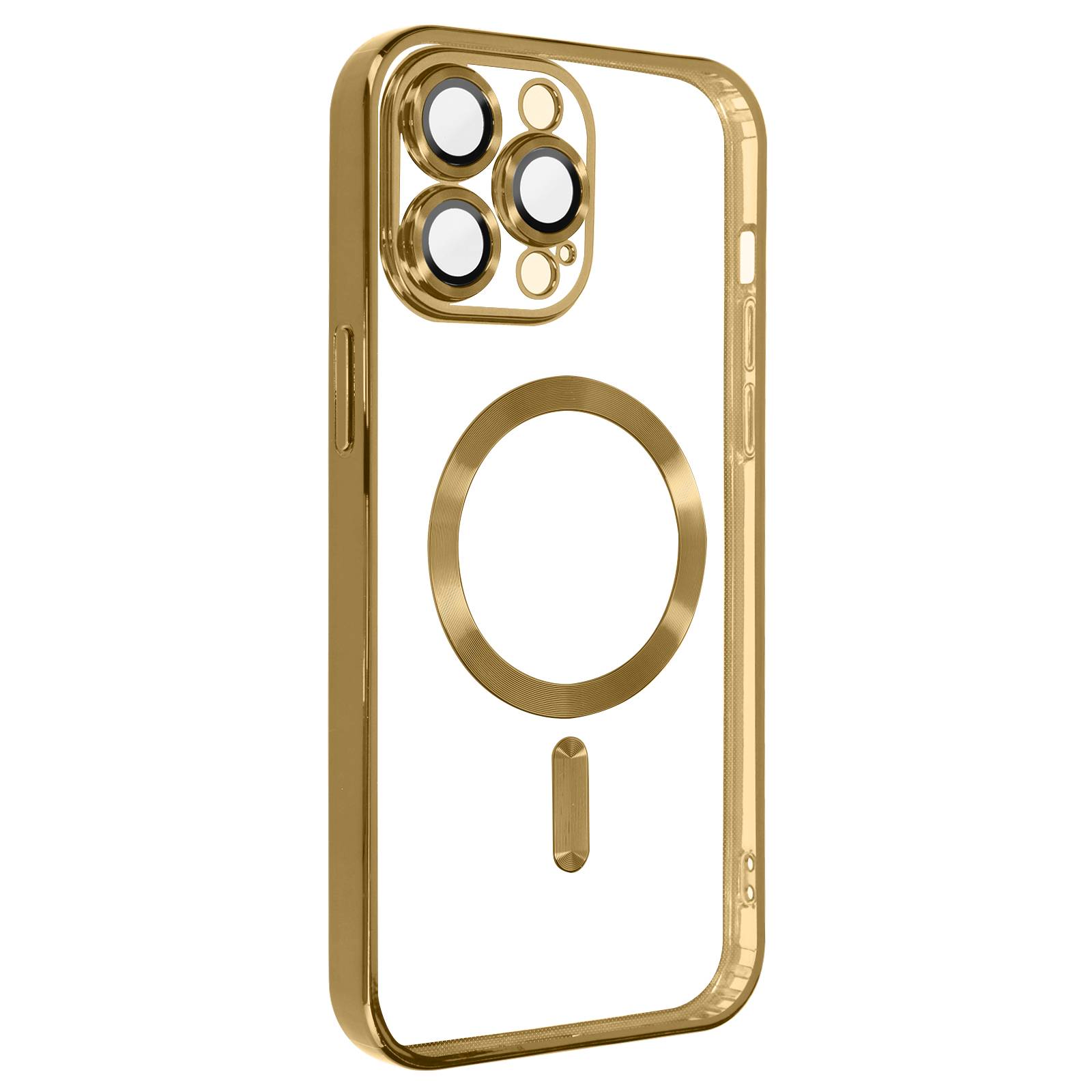 Coque MagSafe pour iPhone 13 Pro Max Silicone Protection Caméra Chromé-1
