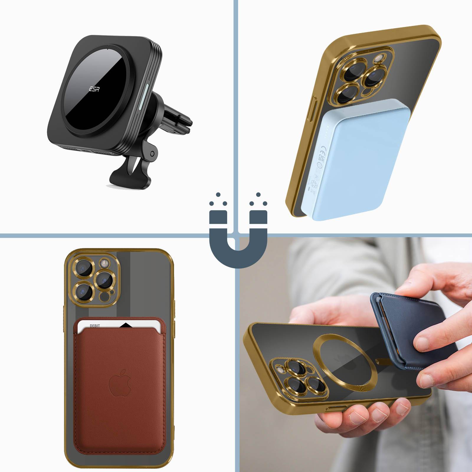 Coque MagSafe pour iPhone 13 Pro Max Silicone Protection Caméra Chromé-3