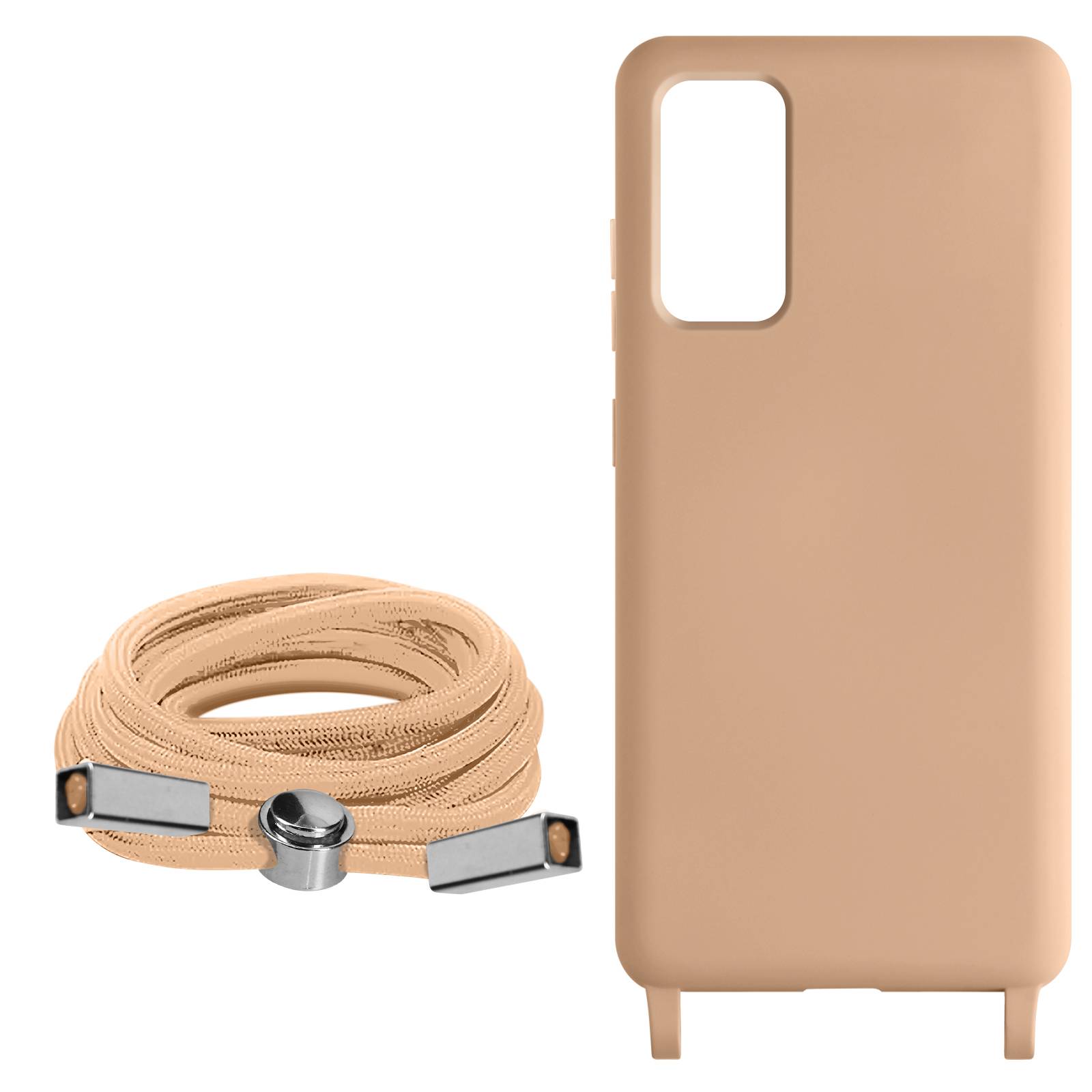 Coque pour Galaxy S20 FE Semi-Rigide Soft-Touch avec Cordon Tour de Cou-1